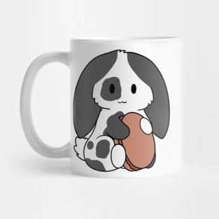 Spotted Black Bunny Macaron Mug